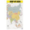 Map of Asia  - Laminated Wall Map Poster Print Perfect for Classrooms and Homes - Vivid Imagery with Bright Colors