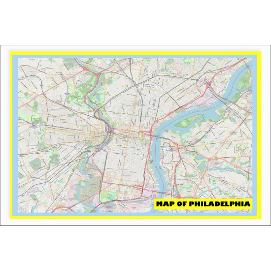Map of Philadelphia with Neighborhoods - 2220 550x550w 