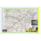 Map of Arkansas Large Detailed Roads and Highways, Map of Arkansas State with All Cities, Parks and Landmarks - Laminated Wall Map Poster