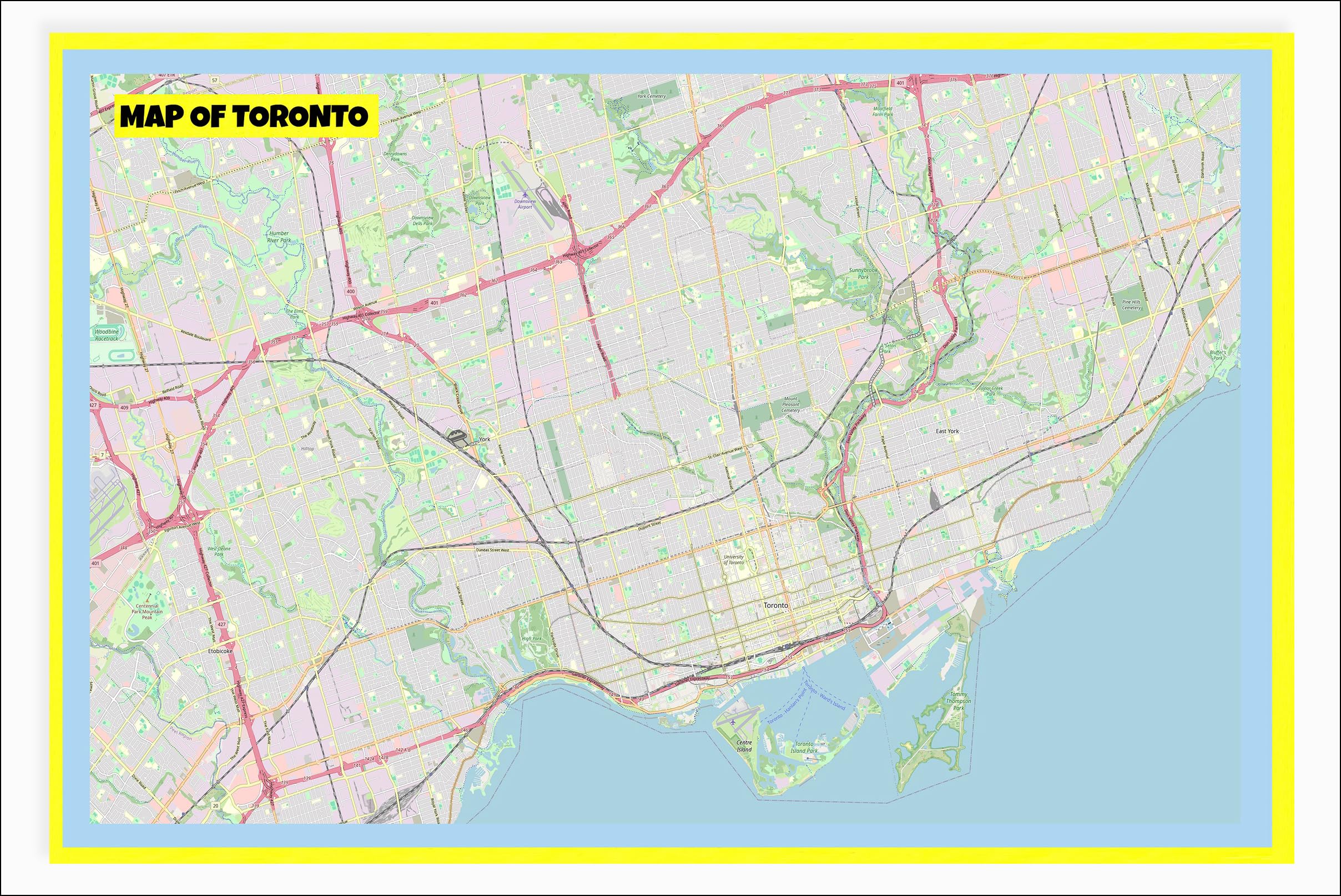Toronto California Map
