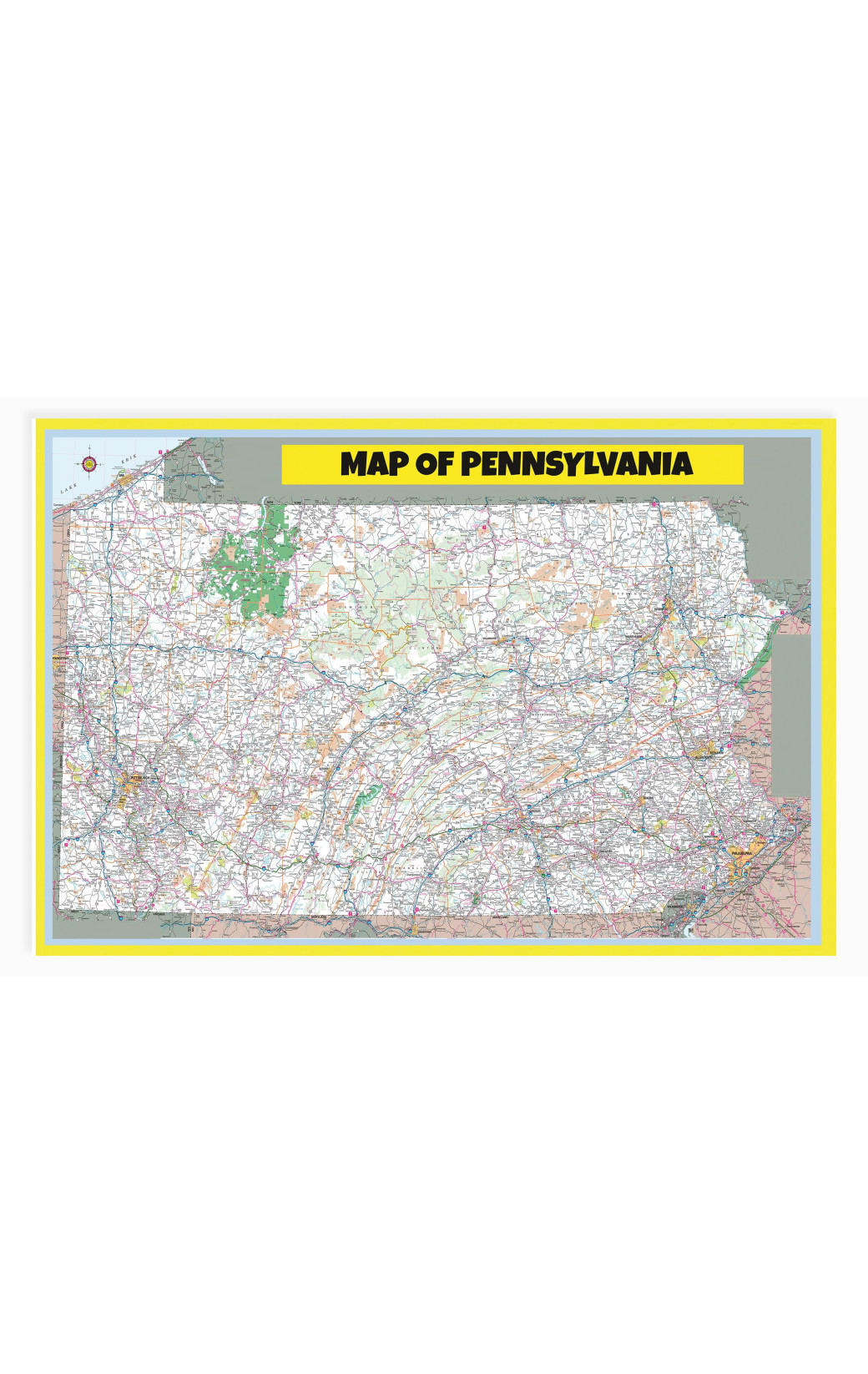 Map Of Pennsylvania Large Detailed Roads And Highways Map Of 2279 1040x1646w
