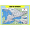 Map of Ontario - Laminated Wall Map Poster Print Perfect for Classrooms and Homes - Vivid Imagery with Bright Colors