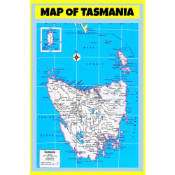 Map of Tasmania  - Laminated Wall Map Poster Print Perfect for Classrooms and Homes - Vivid Imagery with Bright Colors Map of Tasmania  - Laminated Wall Map Poster Print Perfect for Classrooms and Homes - Vivid Imagery with Bright Colors