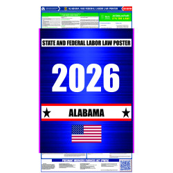 2026 Alabama State and Federal All-In-One Labor Law Poster 2026 Alabama State and Federal All-In-One Labor Law Poster