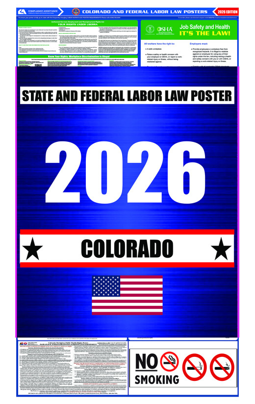 2026 Colorado State and Federal All-In-One Labor Law Poster 2026 Colorado State and Federal All-In-One Labor Law Poster
