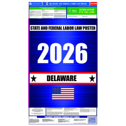 2026 Delaware State and Federal All-In-One Labor Law Poster 2026 Delaware State and Federal All-In-One Labor Law Poster