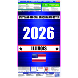 2026 Illinois State and Federal All-In-One Labor Law Poster 2026 Illinois State and Federal All-In-One Labor Law Poster