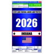 2026 Indiana State and Federal All-In-One Labor Law Poster  2026 Indiana State and Federal All-In-One Labor Law Poster