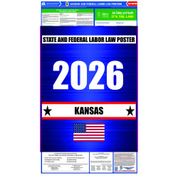 2026 Kansas State and Federal All-In-One Labor Law Poster  2026 Kansas State and Federal All-In-One Labor Law Poster