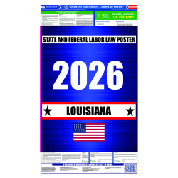 2026 Louisiana State and Federal All-In-One Labor Law Poster 2026 Louisiana State and Federal All-In-One Labor Law Poster