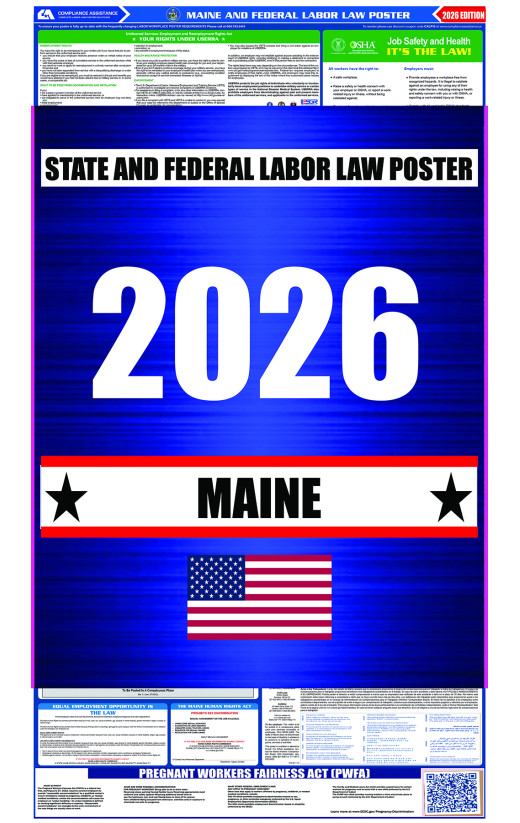 2026 Maine State and Federal All-In-One Labor Law Poster