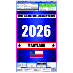 2026 Maryland State and Federal All-In-One Labor Law Poster 2026 Maryland State and Federal All-In-One Labor Law Poster