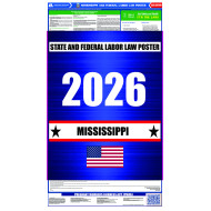 2026 Mississippi State and Federal All-In-One Labor Law Poster  2026 Mississippi State and Federal All-In-One Labor Law Poster