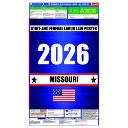2026 Missouri State and Federal All-In-One Labor Law Poster  2026 Missouri State and Federal All-In-One Labor Law Poster