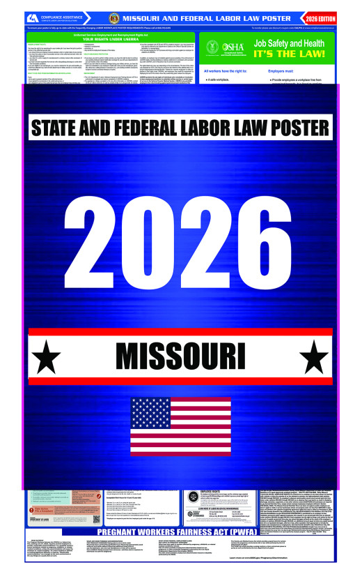 2026 Missouri State and Federal All-In-One Labor Law Poster 