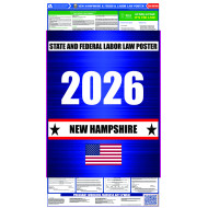 2026 New Hampshire State and Federal All-In-One Labor Law Poster 2026 New Hampshire State and Federal All-In-One Labor Law Poster