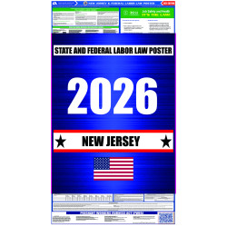 2026 New Jersey State and Federal All-In-One Labor Law Poster 2026 New Jersey State and Federal All-In-One Labor Law Poster