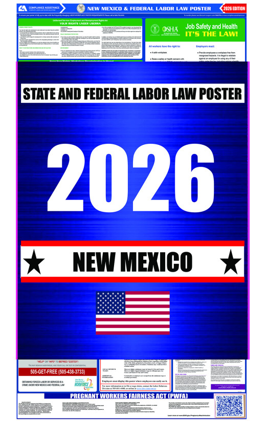 2026 New Mexico State and Federal All-In-One Labor Law Poster 