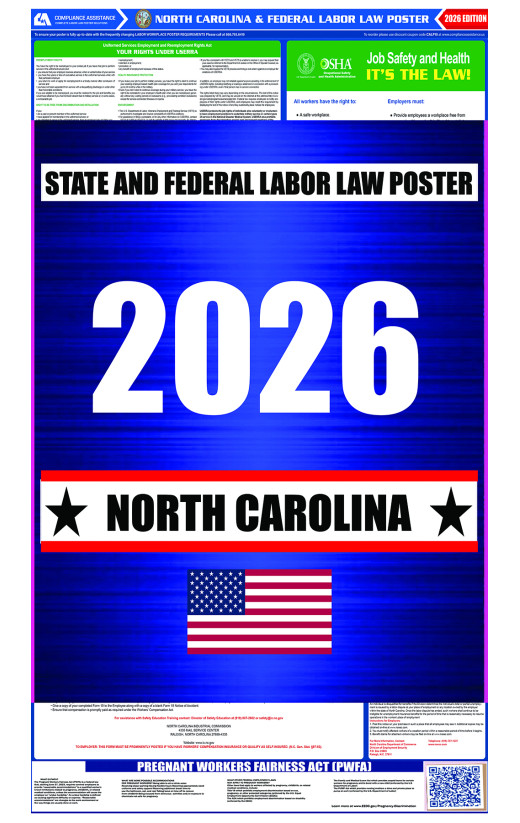 2026 North Carolina State and Federal All-In-One Labor Law Poster