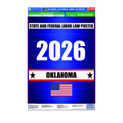 2026 Oklahoma State and Federal All-In-One Labor Law Poster  2026 Oklahoma State and Federal All-In-One Labor Law Poster