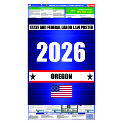 2026 Oregon State and Federal All-In-One Labor Law Poster  2026 Oregon State and Federal All-In-One Labor Law Poster