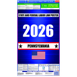2026 Pennsylvania State and Federal All-In-One Labor Law Poster  2026 Pennsylvania State and Federal All-In-One Labor Law Poster