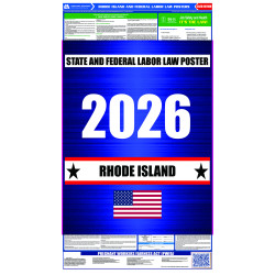 2026 Rhode Island State and Federal All-In-One Labor Law Poster  2026 Rhode Island State and Federal All-In-One Labor Law Poster