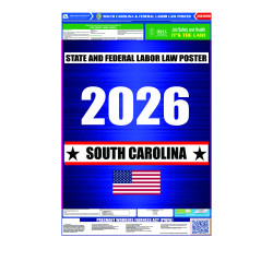 2026 South Carolina State and Federal All-In-One Labor Law Poster 2026 South Carolina State and Federal All-In-One Labor Law Poster