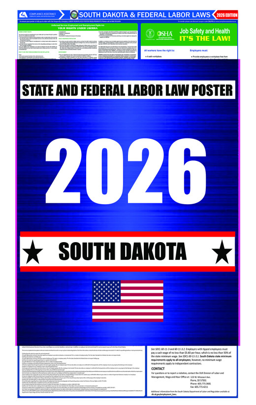 2026 South Dakota State and Federal All-In-One Labor Law Poster
