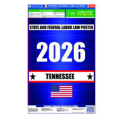 2026 Tennessee State and Federal All-In-One Labor Law Poster  2026 Tennessee State and Federal All-In-One Labor Law Poster
