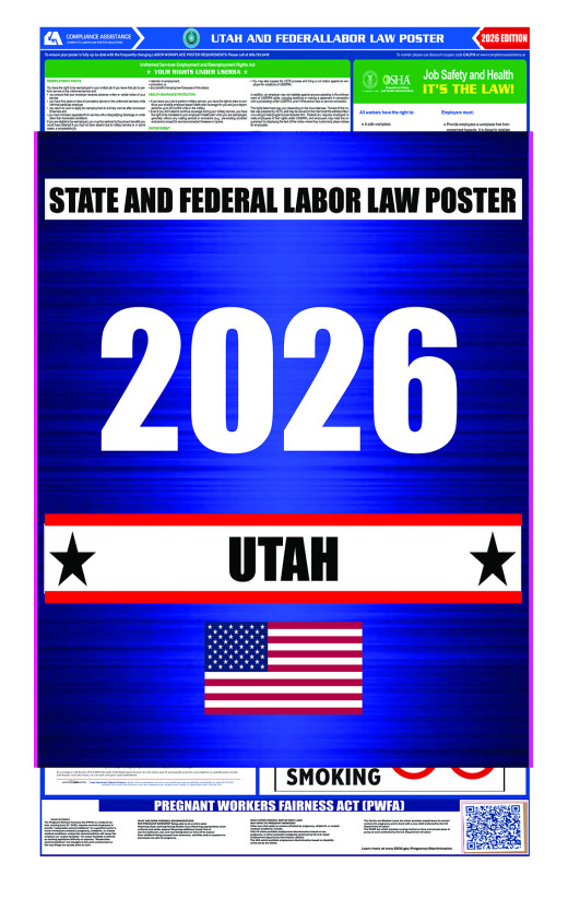 2026 Utah State and Federal All-In-One Labor Law Poster 