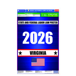 2026 Virginia State and Federal All-In-One Labor Law Poster  2026 Virginia State and Federal All-In-One Labor Law Poster