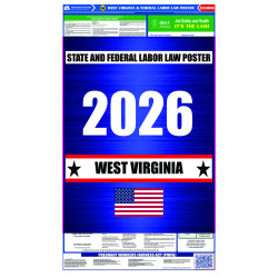 2026 West Virginia State and Federal All-In-One Labor Law Poster 2026 West Virginia State and Federal All-In-One Labor Law Poster