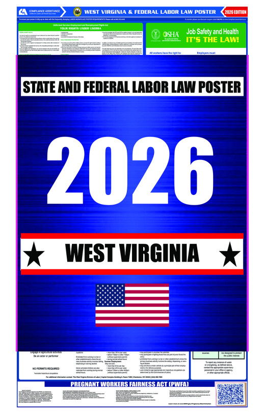 2026 West Virginia State and Federal All-In-One Labor Law Poster