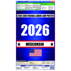 2026 Wisconsin State and Federal All-In-One Labor Law Poster  2026 Wisconsin State and Federal All-In-One Labor Law Poster