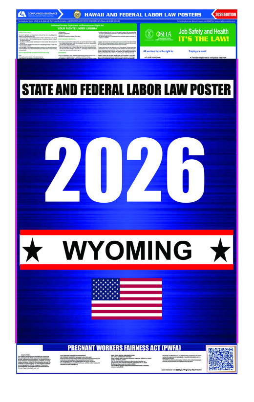 2026 Wyoming State and Federal All-In-One Labor Law Poster