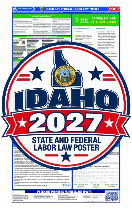2027 Idaho Labor Law Poster | State, Federal & OSHA