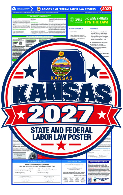 2027 Kansas Labor Law Poster | State, Federal & OSHA