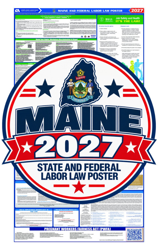 2027 Maine Labor Law Poster | State, Federal & OSHA