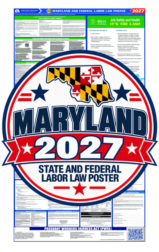 2027 Maryland Labor Law Poster | State, Federal & OSHA
