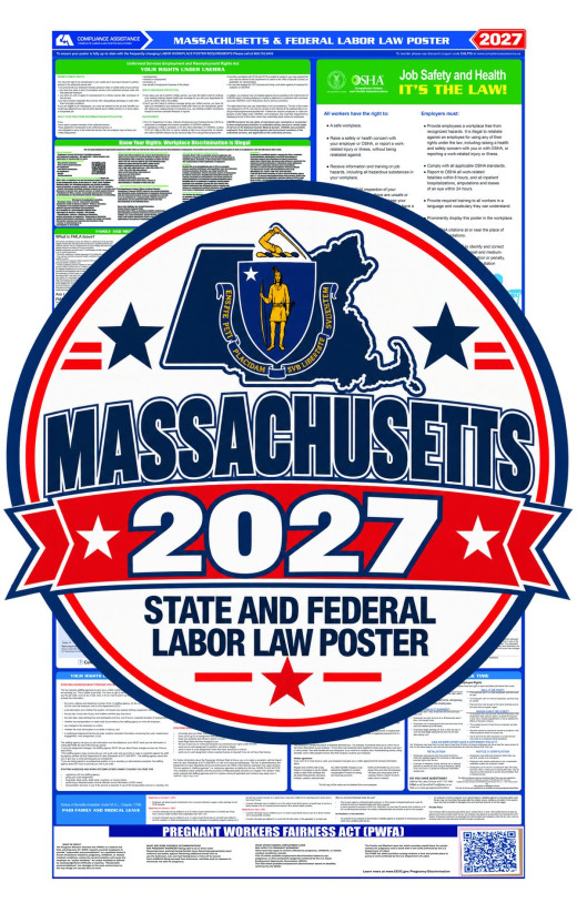 2027 Massachusetts Labor Law Poster | State, Federal & OSHA
