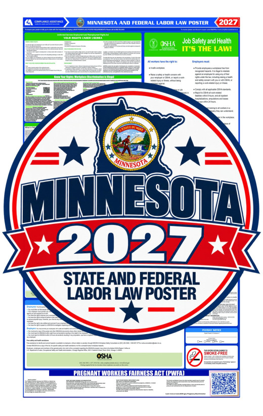 2027 Minnesota Labor Law Poster | State, Federal & OSHA