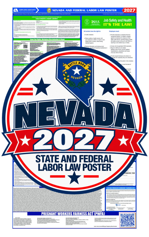 2027 Nevada Labor Law Poster | State, Federal & OSHA