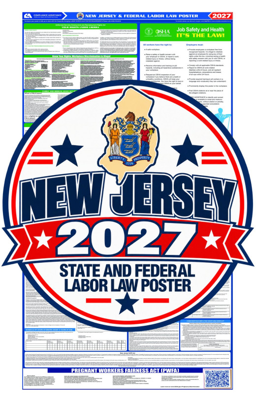 2027 New Jersey Labor Law Poster | State, Federal & OSHA