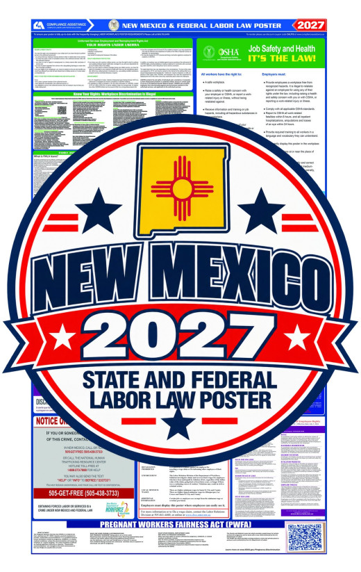 2027 New Mexico Labor Law Poster | State, Federal & OSHA