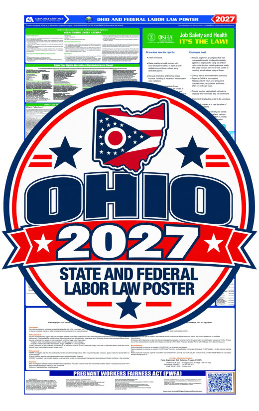 2027 Ohio Labor Law Poster | State, Federal & OSHA