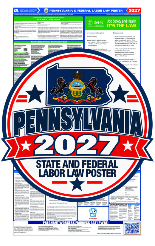 2027 Pennsylvania Labor Law Poster | State, Federal & OSHA