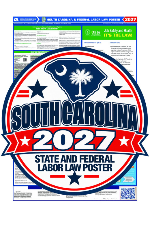 2027 South Carolina Labor Law Poster | State, Federal & OSHA