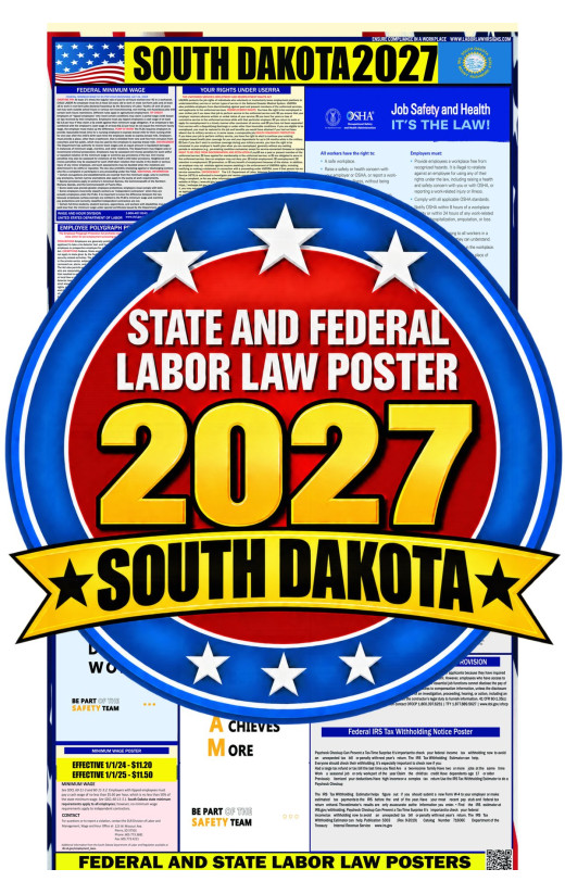 2027 South Dakota Labor Law Poster | State, Federal & OSHA