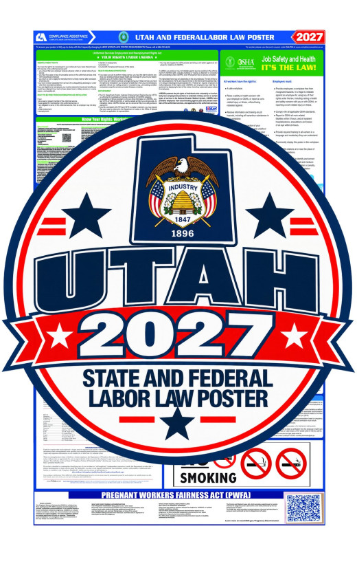 2027 Utah Labor Law Poster | State, Federal & OSHA